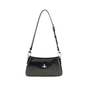 Vivienne Westwood Black Calf Leather Bos Taurus Shoulder Women's Bag
